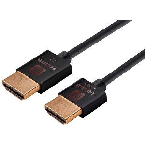 Monoprice HDMI Cable - 10 Feet - Black | High Speed, Active Chipset, 4K@60Hz, HDR, 18Gbps, 36AWG, YUV 4:4:4, Compatible with UHD TV and More - Ultra - 1 of 4