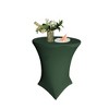 Slickblue Round Spandex Table Cover – Fits 32" or 36" Dia. x 42" High Tables, Wrinkle-Free Stretch Fit, 10 Colors - 2 of 3