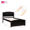 ALEXOUN Twin Size Bed Frame, Wood Platform Bed with Headboard and Footboard & Wood Slat Support,for Apartments Small Spaces - 3 of 4