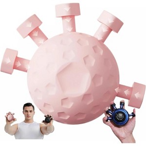 5-in-1 Hand Exercise Balls, Squeezer Strengthener & Stretcher Extender for Finger Grip, Wrist and Forearm Workout - 1 of 4