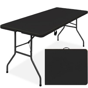 Best Choice Products 6ft Plastic Folding Table, Indoor Outdoor Heavy Duty Portable w/ Handle, Lock - 1 of 4