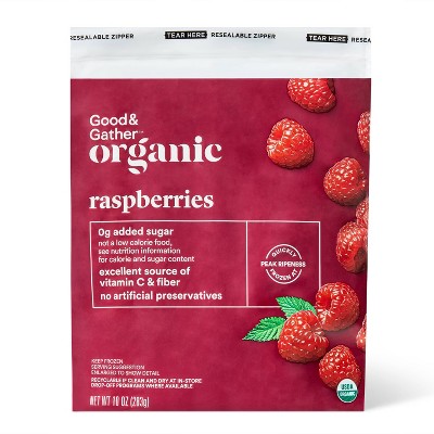 Organic Frozen Red Raspberries - 10oz - Good & Gather™