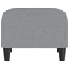 vidaXL Footstool Light Gray 23.6 in.x19.7 in.x16.1 in. Fabric - 4 of 4