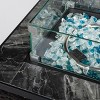 Kumasinova 22"/24" Propane Gas Fire Pit Table for Patio and BBQ Parties,50000 BTU Square Firepit Side Table with Glass Wind Shield - 4 of 4