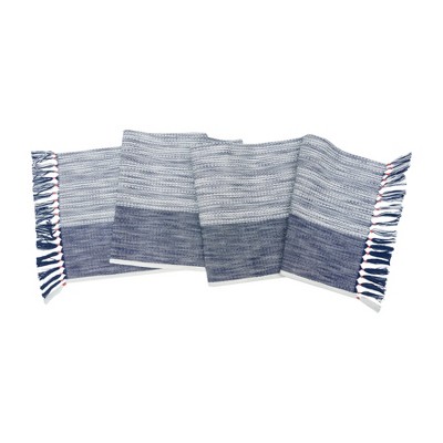 carol & frank 13" x 72" Kerbey Indigo Table Runner