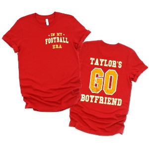 Simply Sage Market Women's Taylor's Football Era Front and Back Short Sleeve Graphic Tee - 1 of 4
