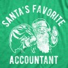 Womens Funny T Shirts Santas Favorite Accountant Sarcastic Christmas Graphic Novelty Tee For Ladies - Crazy Dog Women's T Shirt Gift For Christmas - 2 of 4