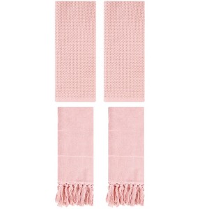 REGALWOVEN 4 Pcs Cotton Bathroom Hand Towels for Spa, Hotel - 1 of 4