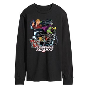 Men's - Marvel - Guardians of the Galaxy Panels Long Sleeve Graphic T-Shirt - 1 of 4