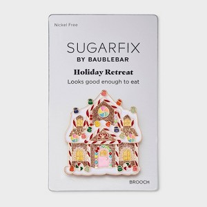 SUGARFIX by BaubleBar Holiday Retreat Brooch - Brown - 1 of 3