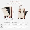 YONWAY 4-Piece Luggage Set ,20in Carry-On(Front opening panel design),28in Checked Suitcase,Duffel Bag ,Wet-Dry Toiletry Bag,Back to School - 3 of 4