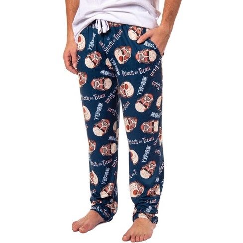 Seven Times Six Attack On Titan Men's Manga Merch Pajama Pants Colossal ...