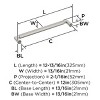 Amerock Balata Appliance Pull for Large Panels and Oversized Cabinets - 3 of 4