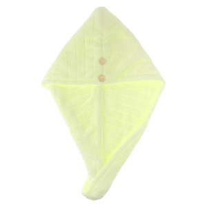 Unique Bargains Women's Double Layer Grid Hair Drying Towel 1 Pc - 1 of 3