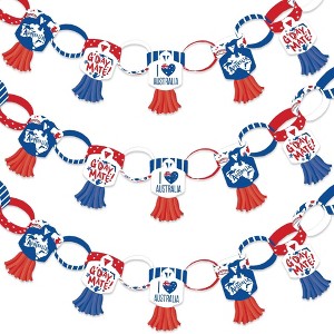 Big Dot of Happiness Australia Day - 90 Chain Links and 30 Paper Tassels Decoration Kit - G'Day Mate Aussie Party Paper Chains Garland - 21 feet - 1 of 4