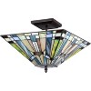 Chloe Lighting Kinsey 2 Light Mission Semi-Flush Ceiling Fixture 14" Shade - 2 of 3