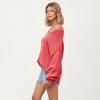 Anna-Kaci Women's V-Neck Relaxed Fit Knit Sweater with Long Sleeves - 3 of 4