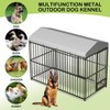 COZONY Outdoor Dog Kennel — Heavy-Duty Enclosure with Lock, UV-Resistant Waterproof Roof & Swivel Stainless Steel Bowl for Medium & Large Dogs - 3 of 4