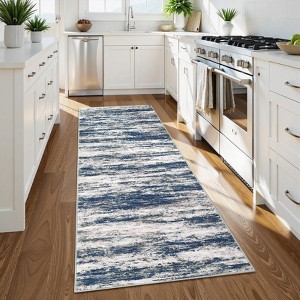 Nasitip Modern Stripe Area Rugs for Living Room Soft Low Pile Non-Sliping, Machine Washable - 1 of 4