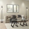  Metal Sawhorse legged Coffee Table in Black - Henn&Hart - 4 of 4