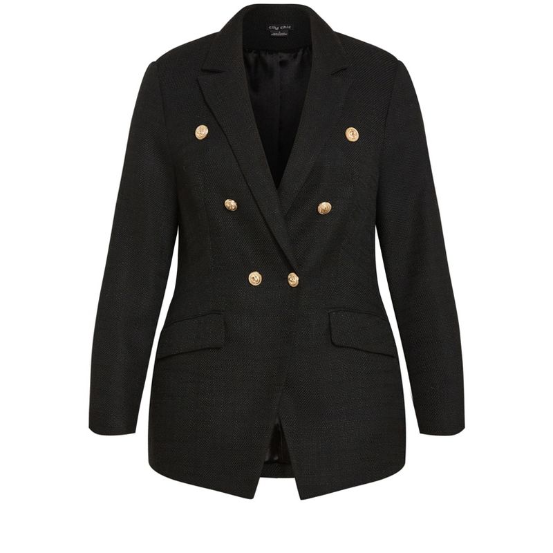 Women's Plus Size Elly Jacket - black | CITY CHIC, 5 of 8