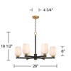 Possini Euro Design Possini Euro Jeremiah 28"W Black and Gold 6-Light Chandelier - 4 of 4