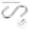 Unique Bargains Stainless Steel Kitchen Garden Bathroom S-shaped Hooks Silver 4 Pcs - 4 of 4