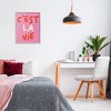 Stupell Industries C'est La Vie on Pink Black Framed Giclee Art - 2 of 4