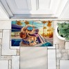 Stupell Industries Cool Puppy Tropical Sunset Printed Outdoor Door Mat, design by Image World, 18"x30" - 3 of 4
