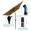 Maria 6x9 ft uv-cut Patio Cantilever Umbrella with Crank and Push Button Tilt without flap, Outdoor Furniture - Maison Boucle - 4 of 4
