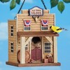 Collections Etc Hand-Painted Old Town Saloon Hanging Birdhouse Brown - 2 of 2