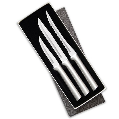 Rada Kitchen Knives Boxed Set, 3 Piece Cook’s Choice Gift Set, Heavy Duty Paring Knife, Utility/Steak Knife, and Tomato Slicer