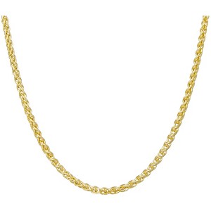 Giorgio Di Vicenza Men's Sterling Silver 5.3mm Wheat Chain Necklace - 1 of 2