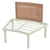 CAVINAS Outdoor Couch Sets with 2 High and Low Coffee Tables, Wicker Patio Furniture Set, Modern Patio Sofa Set for Backyard - 2 of 4