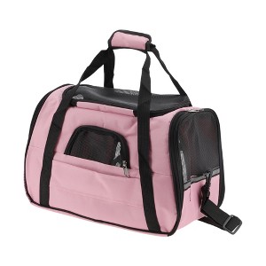 Unique Bargains Pet Carrier Bag Foldable Transport Box with Removable Plush Mat - 1 of 4