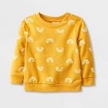 Baby Rainbow French Terry Sweatshirt - Cat & Jack™ Dark Yellow