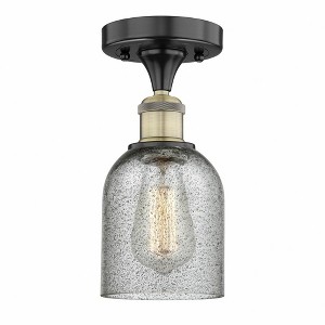 Caledonia - 1 Light Semi-Flush Mount In Industrial Style-9.75 Inches Tall and 5 Inches Wide - 1 of 1