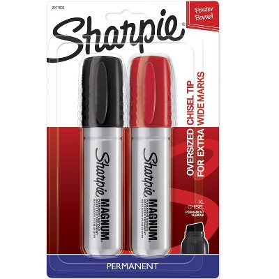 Sharpie 2pk Permanent Markers Oversized Chisel Tip Multicolored