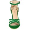 Allegra K Women's Glitter Mesh Stiletto Heel Ankle Buckle Strap Sandals - 2 of 4