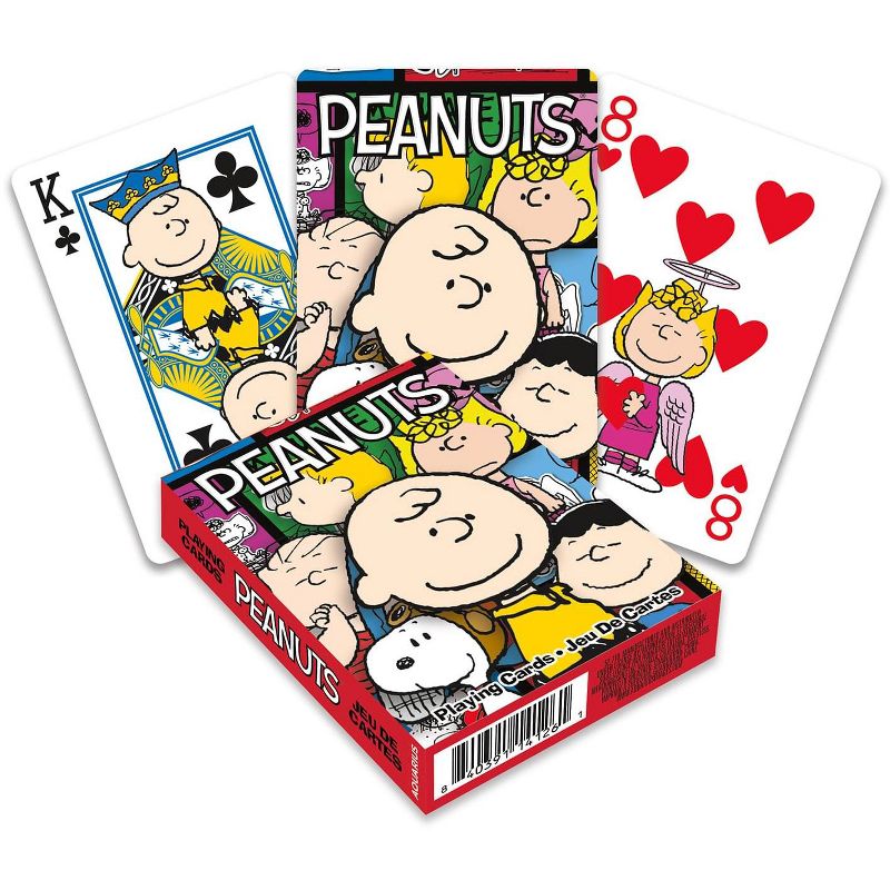 Aquarius Puzzles Peanuts Cast Playing Cards | 52 Card Deck + 2 Jokers, 1 of 4