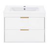 Bathroom Vanity With Drawer Waterproof MDF Board Wall Mount Floating Storage Cabinet - 3 of 4
