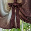 GoodGram Ombre Crushed Satin Sheer Single Window Curtains & Valances - 3 of 4