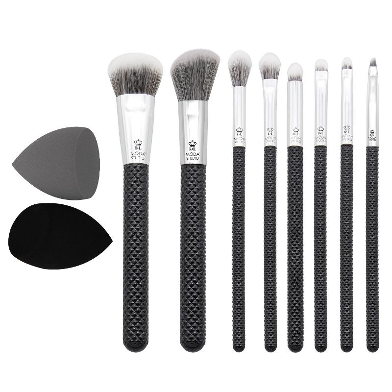 MODA Brush Finished and Fine 8pc Makeup Brush Deluxe Gift Kit, 1 of 6