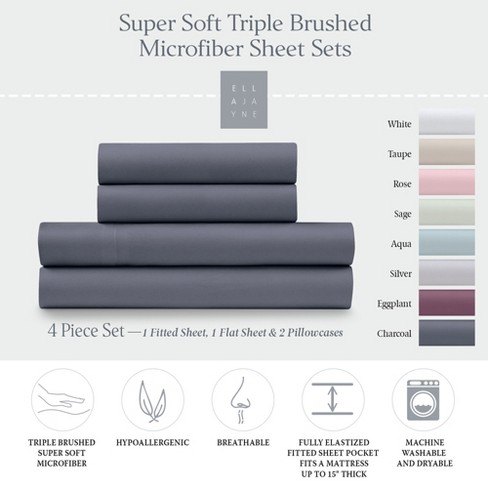 ELLA JAYNE Twin Super Soft Tripple Brushed Microfiber Comforter In