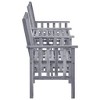 vidaXL Patio Chairs with Tea Table and Cushions Solid Acacia Wood - 3 of 4