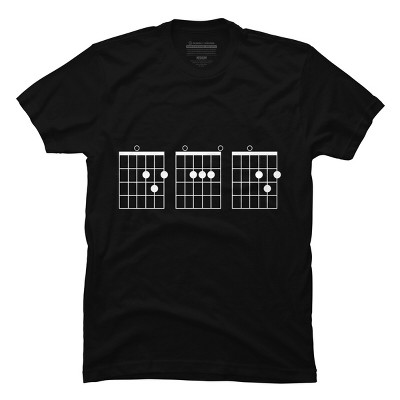 Men's Design By Humans Rocking Dad Guitar Chords By HoangCathrine T-Shirt