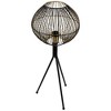 Northlight Iron Table Lamp with Wire Shade - 29.75" - Black and Gold - 3 of 4