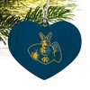 University of Missouri - Kansas City Primary Logo Heart Love Wood Christmas Tree Holiday Ornament - 2 of 3