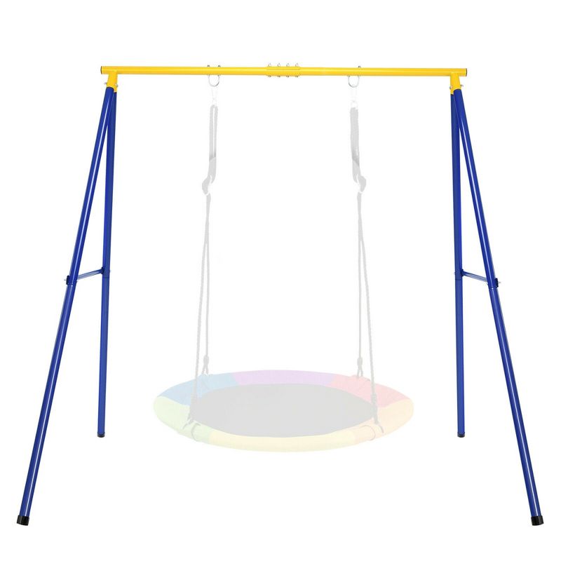 Costway 40'' Flying Saucer Tree Swing Extra Large Heavy Duty A-Frame Steel Swing Stand, 1 of 11