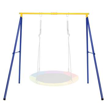 Costway 40'' Flying Saucer Tree Swing Extra Large Heavy Duty A-Frame Steel Swing Stand